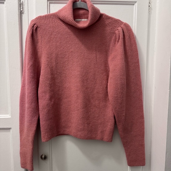 Essentiel Antwerp Pink Turtleneck Sweater - Picture 1 of 5